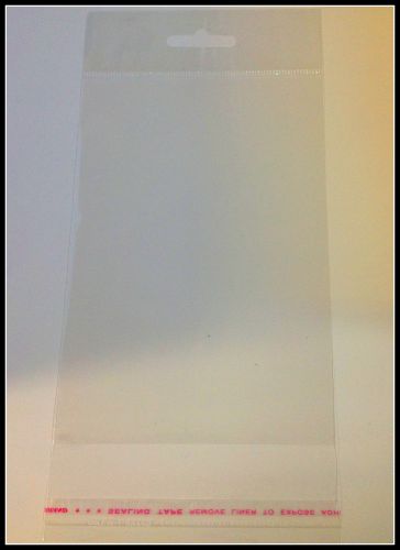 Resealable Hangsell Plastic Bags 100mm x 150mm